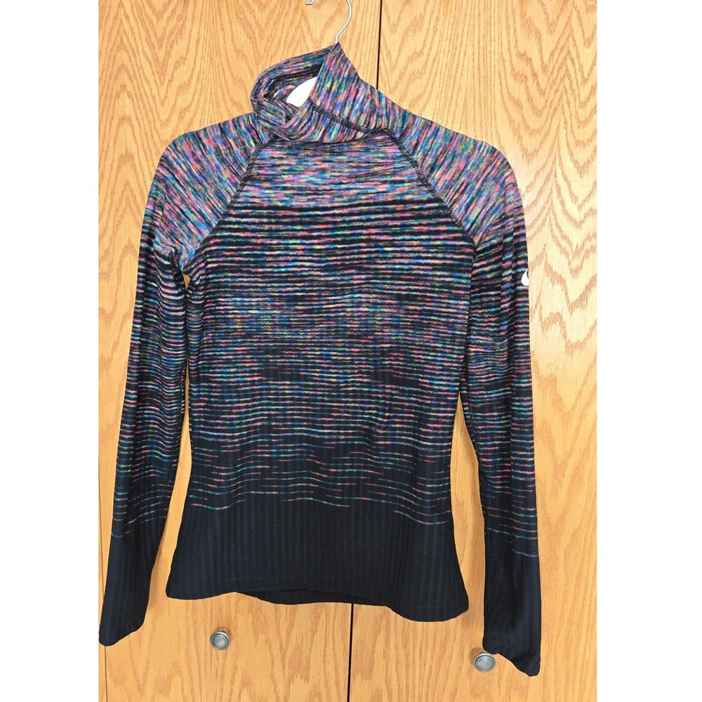 Nike Pro Hyperwarm Womens Medium Mock Neck Space Dye Long Sleeve Training Top